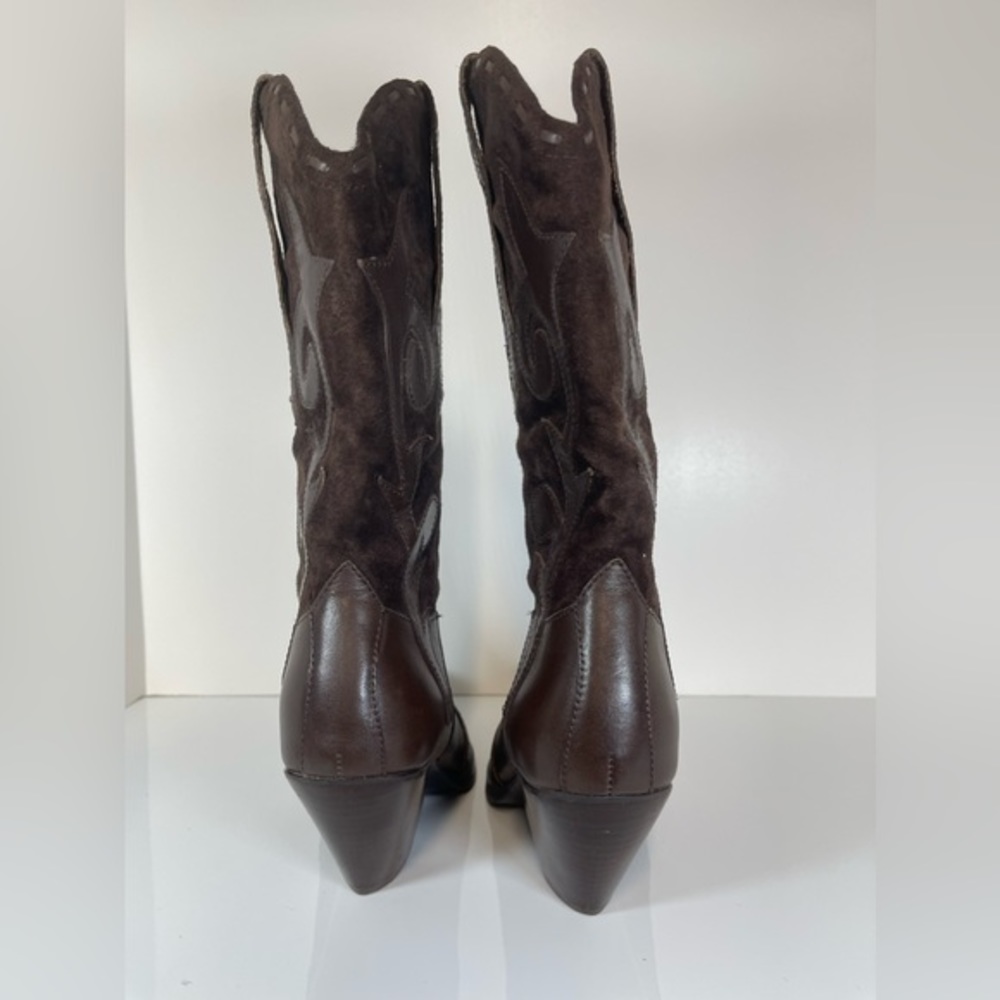 Bass Palomino Cowboy Boots Size 6.5‎ Color Brown - Picture 4 of 9